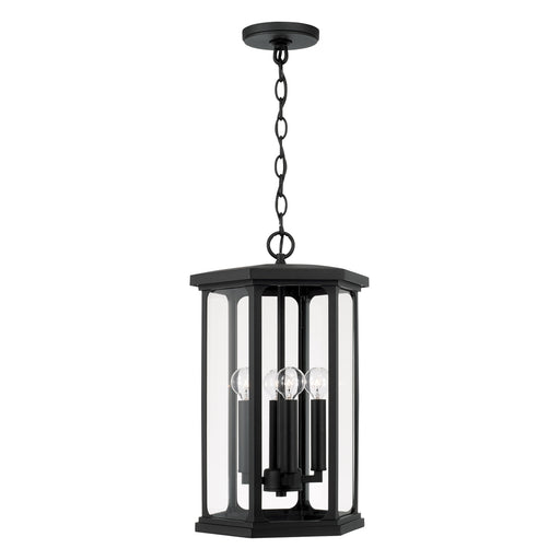 Walton 4-Light Outdoor Hanging Lantern in Black - Lamps Expo