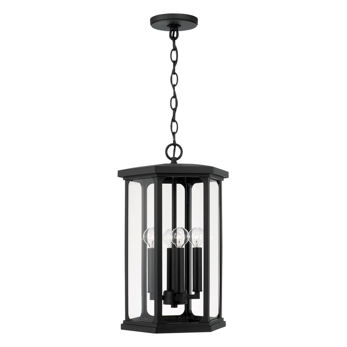 Walton 4-Light Outdoor Hanging Lantern in Black - Lamps Expo