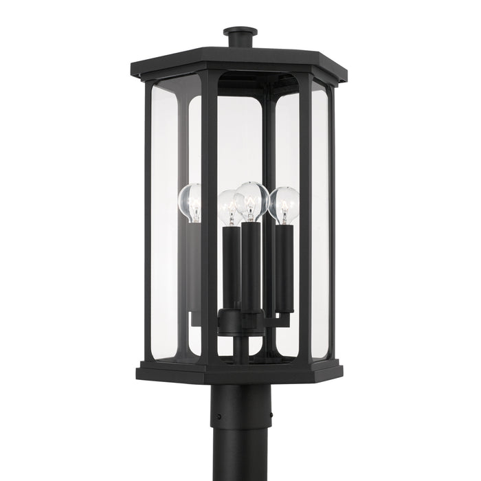 Walton 4-Light Outdoor Post Lantern in Black - Lamps Expo