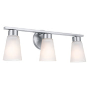 Stamos 3-Light Bath Vanity Light in Brushed Nickel