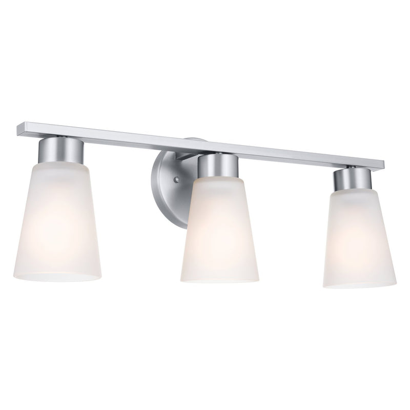 Stamos 3-Light Bath Vanity Light in Brushed Nickel