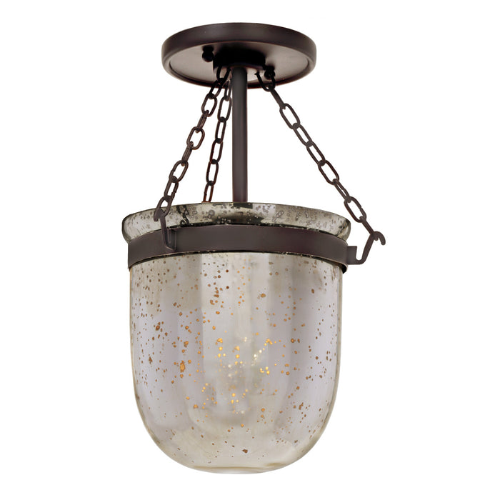 Jaylin 1-Light Mercury Bell Jar Ceiling Mount - Lamps Expo