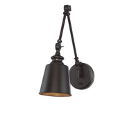 Farmhouse Crane Arm Swing Arm Wall Lamp Set of 2 in Oil Rubbed Bronze (Set of 2)