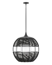 Maddox Outdoor Orb Pendant in Black