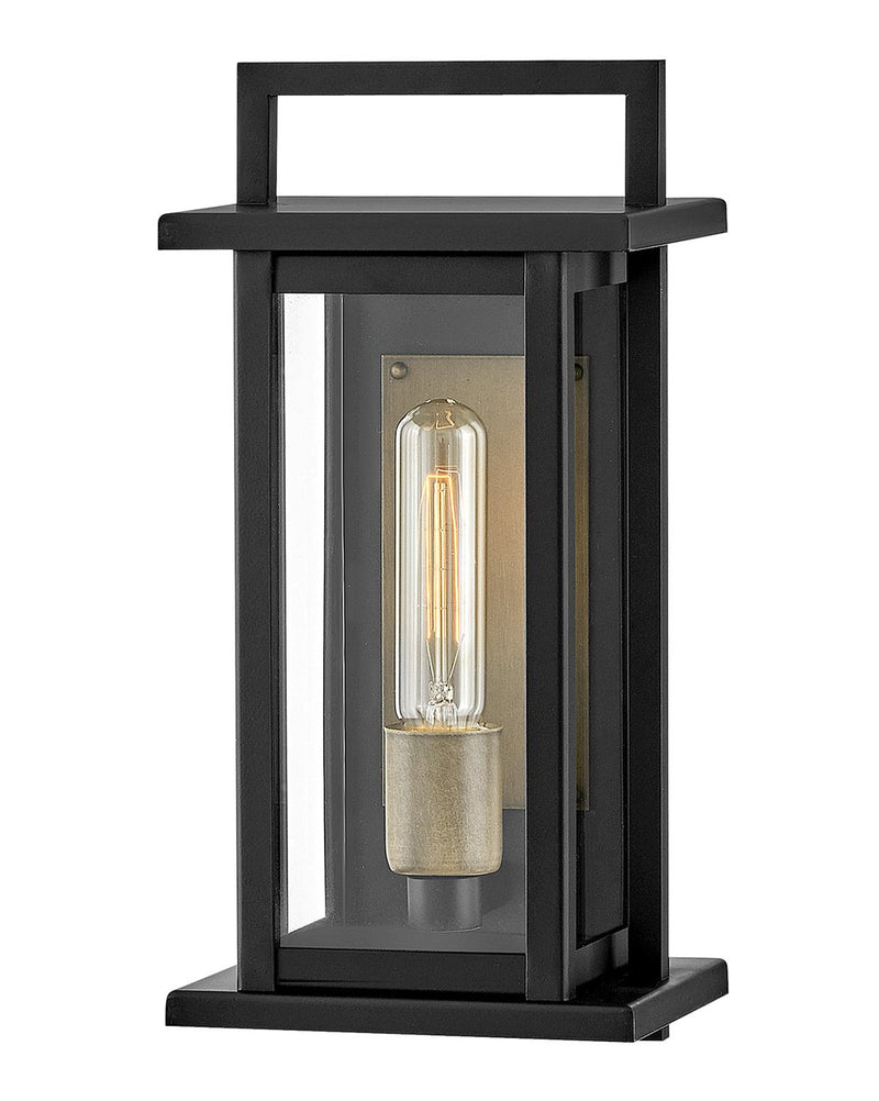 Langston Small Outdoor Wall Lantern in Black