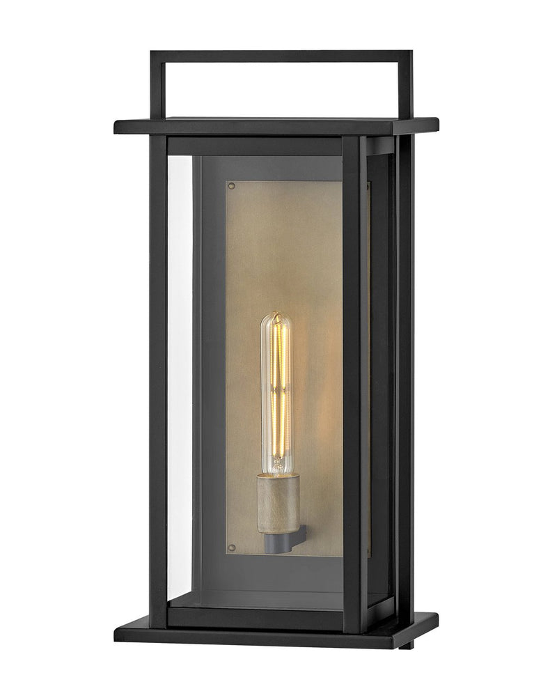 Langston Large Outdoor Wall Lantern in Black