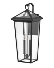 Alford Place Large Tall 2-Light Outdoor Wall Lantern in Museum Black