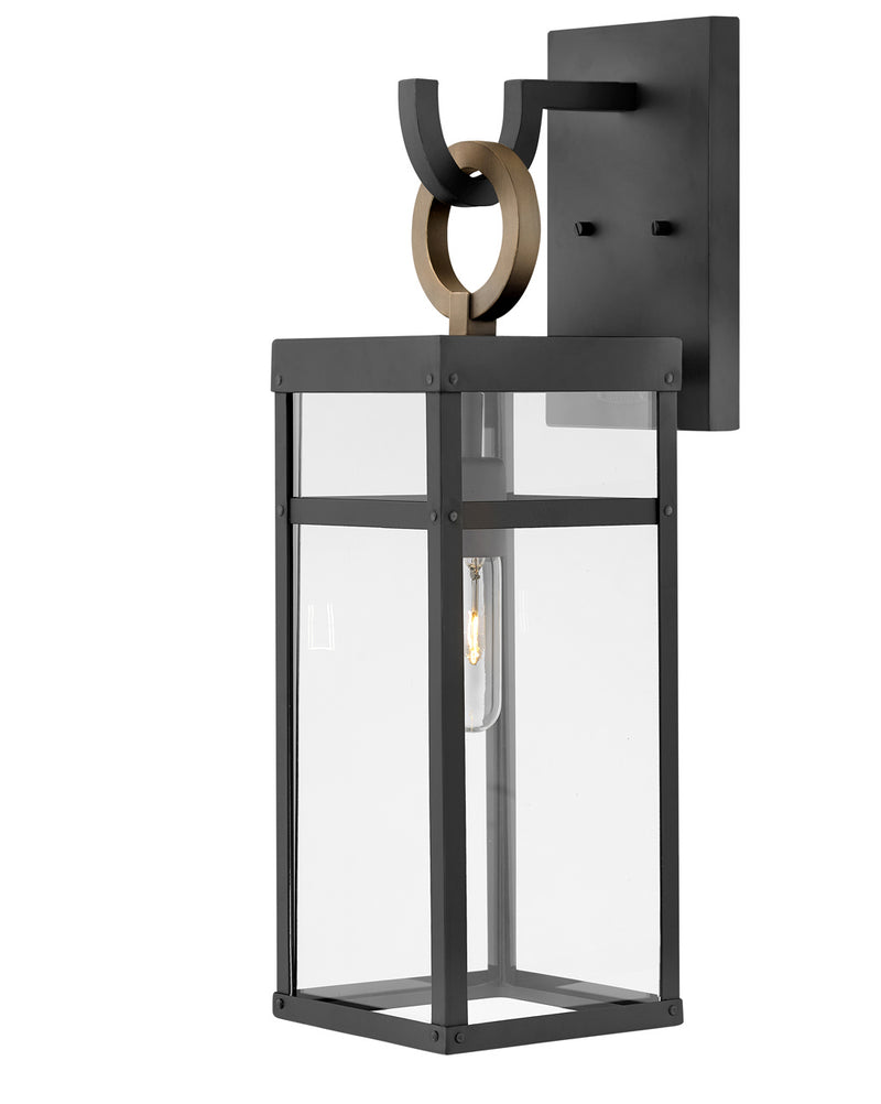 2804BK-LL - Porter LED Wall Mount in Black by Hinkley Lighting