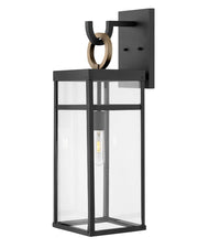 Porter Large Outdoor Wall Lantern in Black