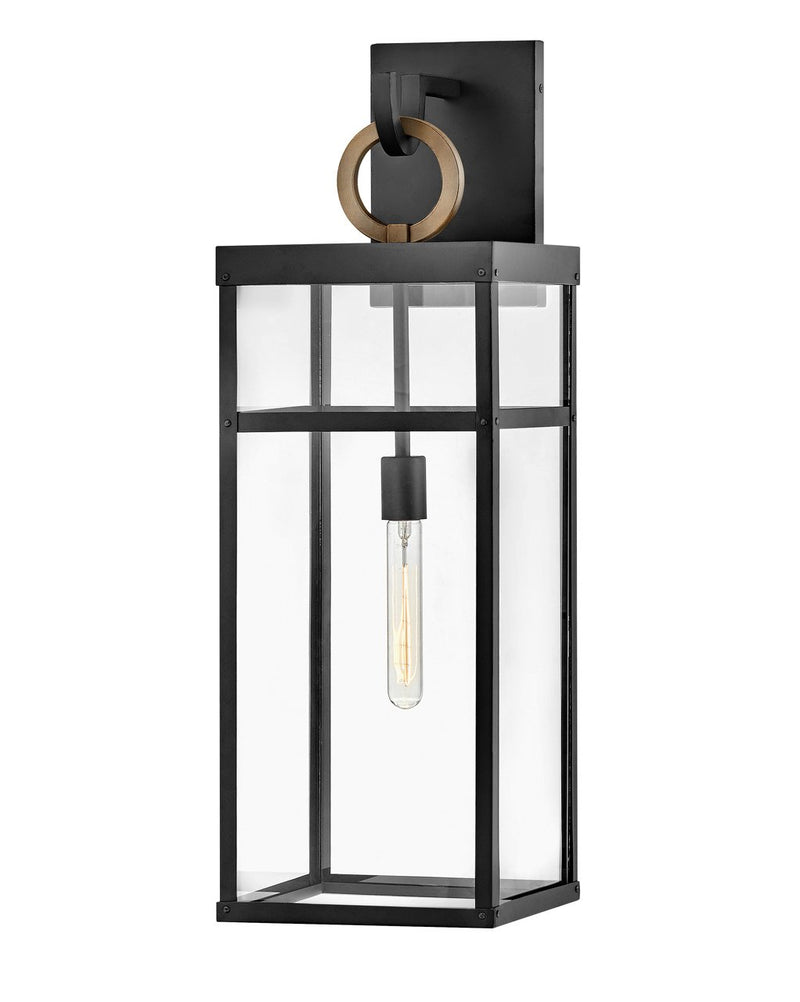 Porter Extra Large Outdoor Wall Lantern in Black
