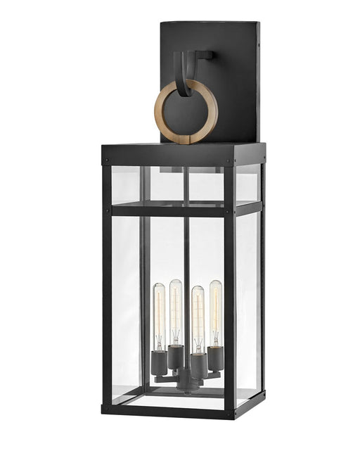 Porter Grande 4-Light Outdoor Wall Lantern in Black