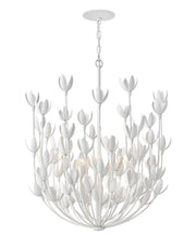 Flora 6-Light Chandelier in Textured Plaster