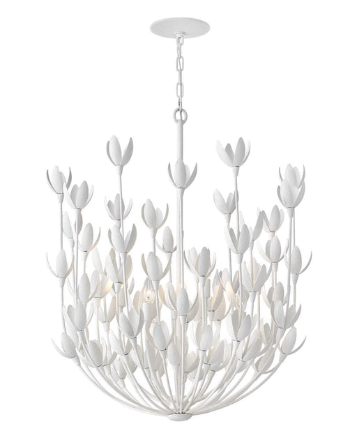Flora 6-Light Chandelier in Textured Plaster