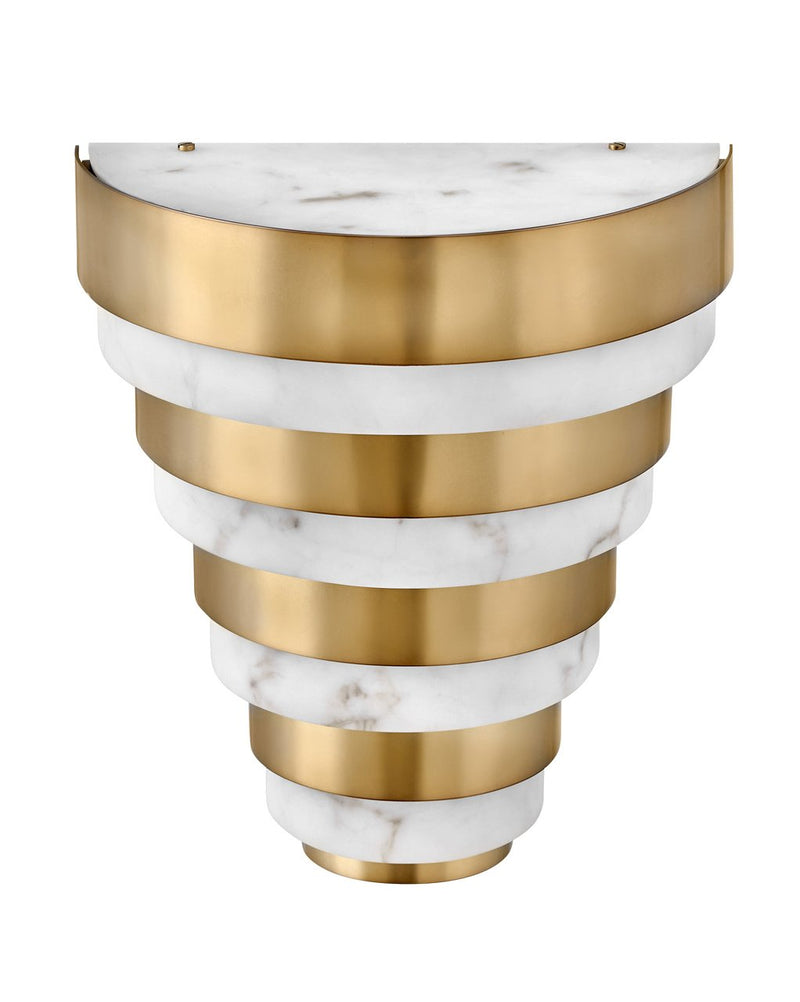 Echelon LED Wall Sconce in Heritage Brass