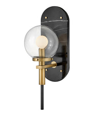 Gilda Plug-In Wall Sconce in Black