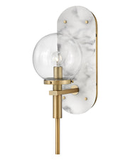 Gilda Plug-In Wall Sconce in Heritage Brass