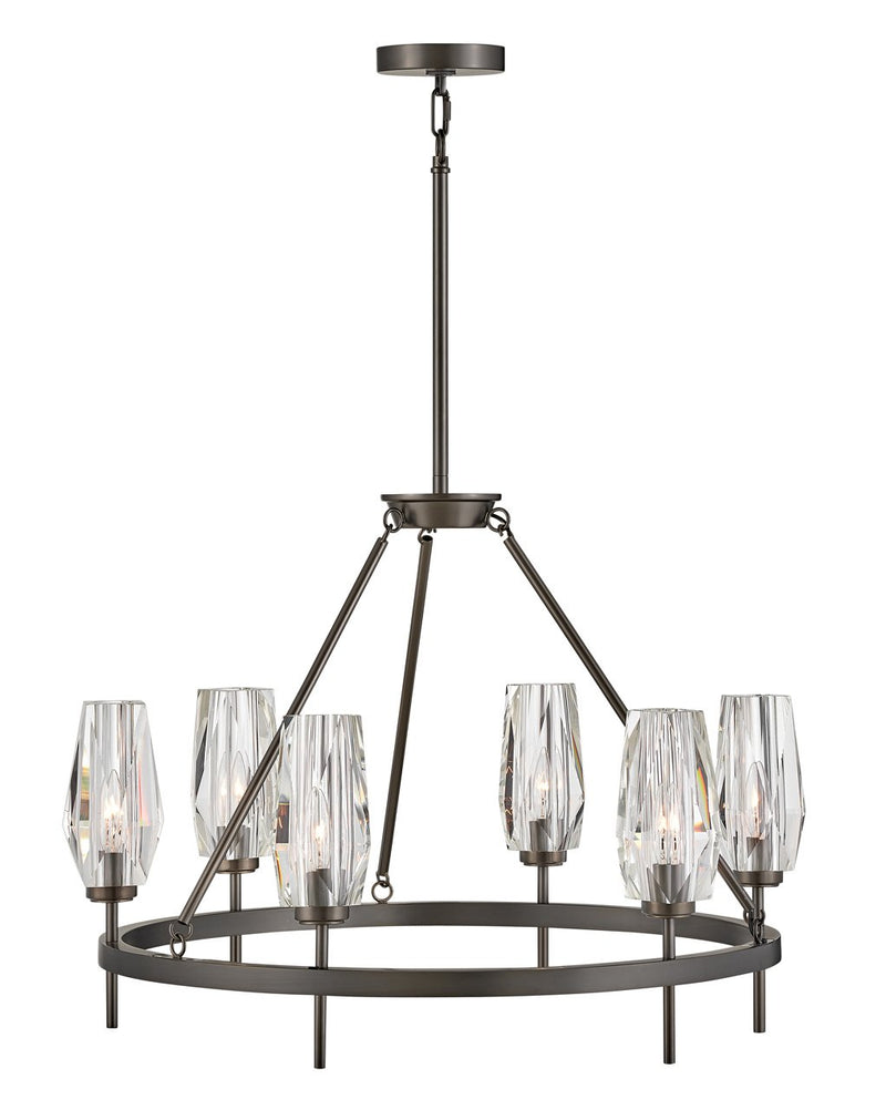 Ana 6-Light Chandelier in Black Oxide
