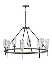 Ana 8-Light Chandelier in Black Oxide