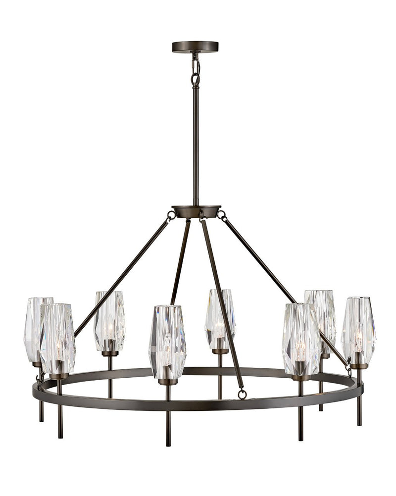 Ana 8-Light Chandelier in Black Oxide