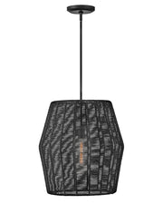 Luca Large Convertible Pendant in Black