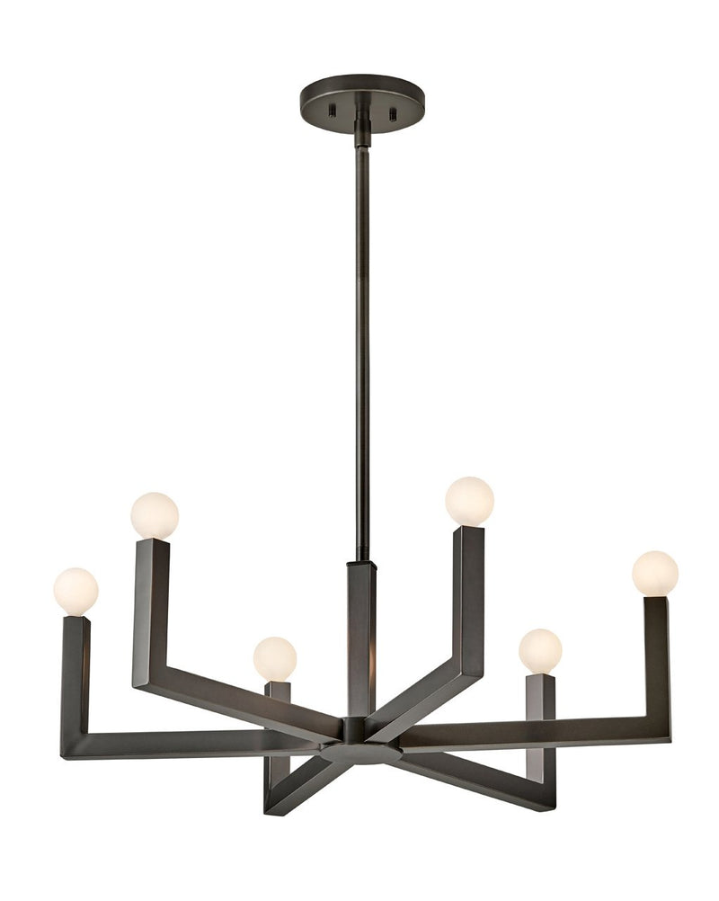 Ezra 6-Light Chandelier in Black Oxide
