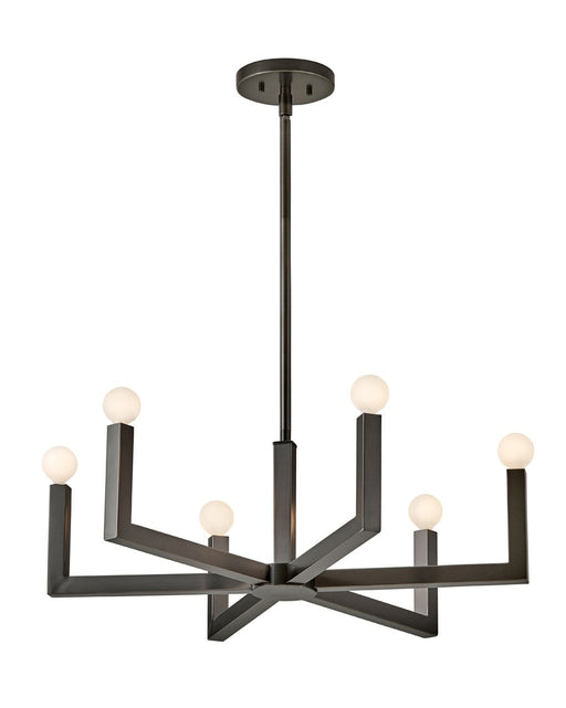 Ezra 6-Light Chandelier in Black Oxide