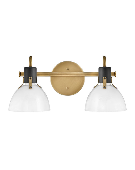 Argo Two Light Vanity in Heritage Brass - Lamps Expo