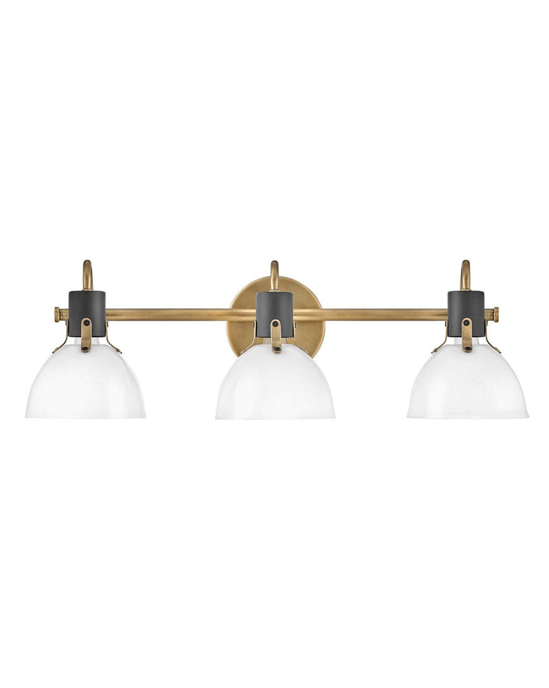 Argo 3-Light Bath Vanity Light in Heritage Brass