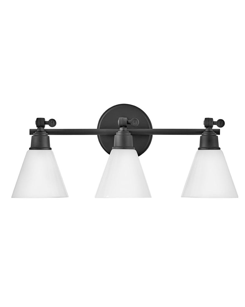 Arti 3-Light Bath Vanity Light in Black