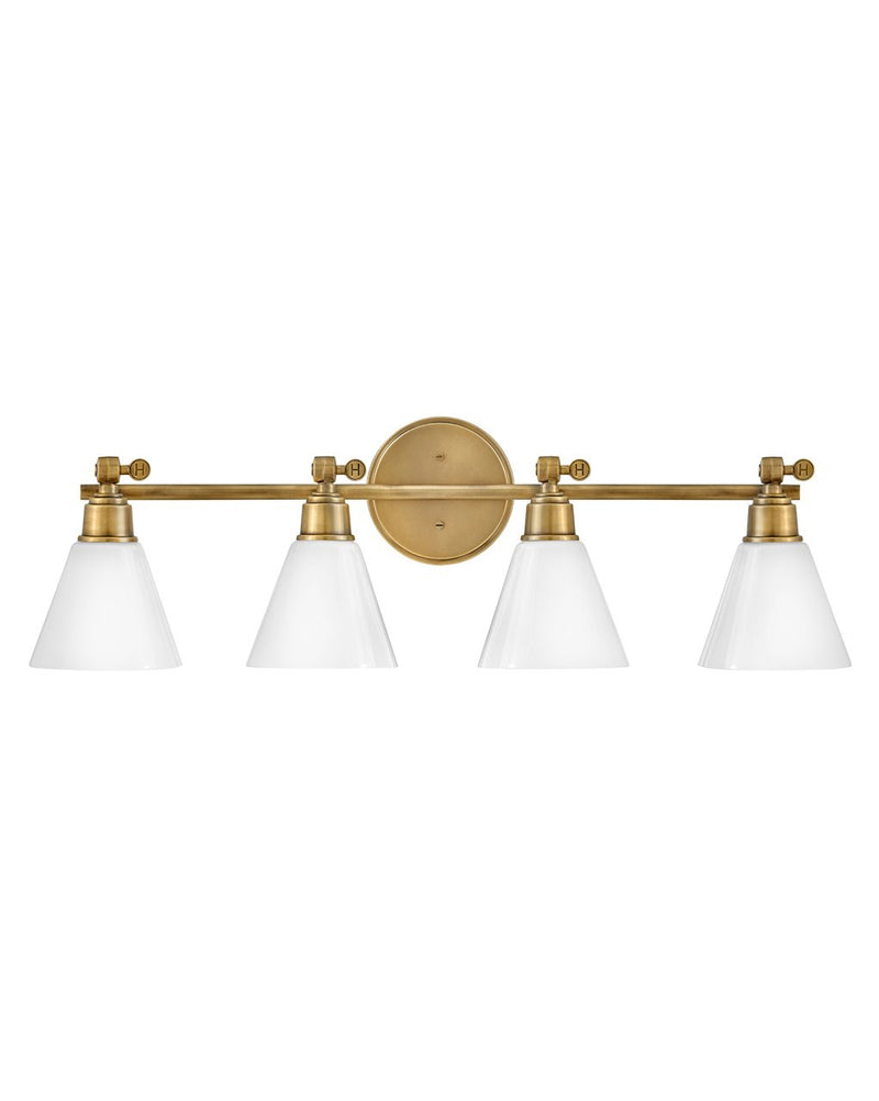 Arti 4-Light Bath Vanity Light in Heritage Brass