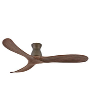 Swell Flush 60" Outdoor Smart Ceiling Fan in Metallic Matte Bronze / Walnut