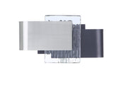 Harmony 1 Light 11.5" LED Wall Sconce in Flat Black / Polished Nickel