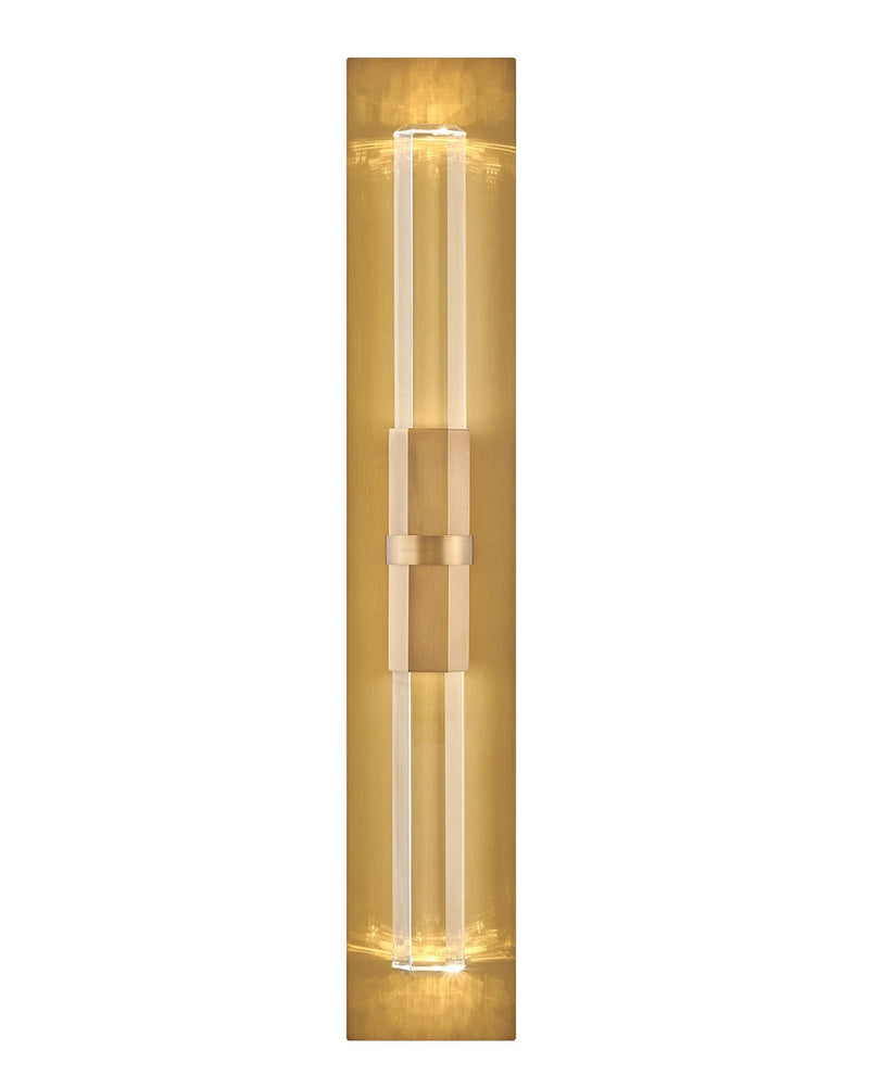 Cecily LED Crystal Wall Sconce in Heritage Brass