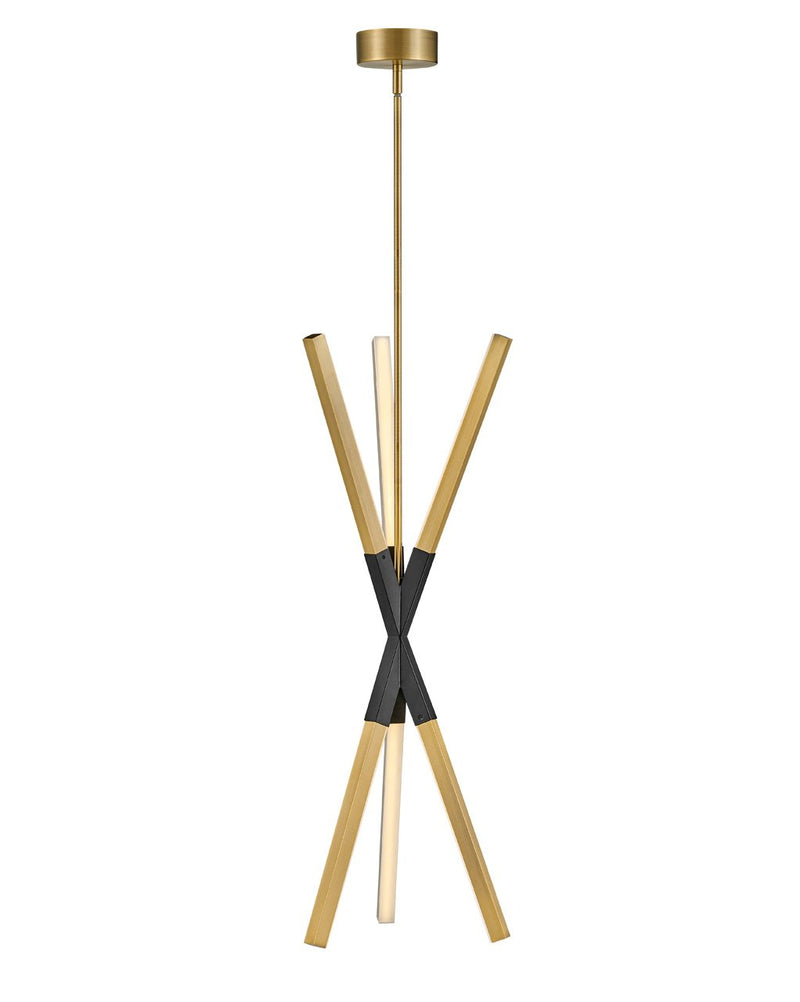 Rae Pendant in Lacquered Brass