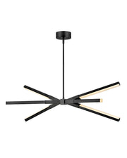Rae Linear Chandelier in Black