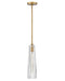 Cosette LED Pendant in Heritage Brass
