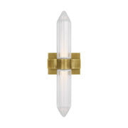 Langston Medium Bath Sconce in Plated Brass