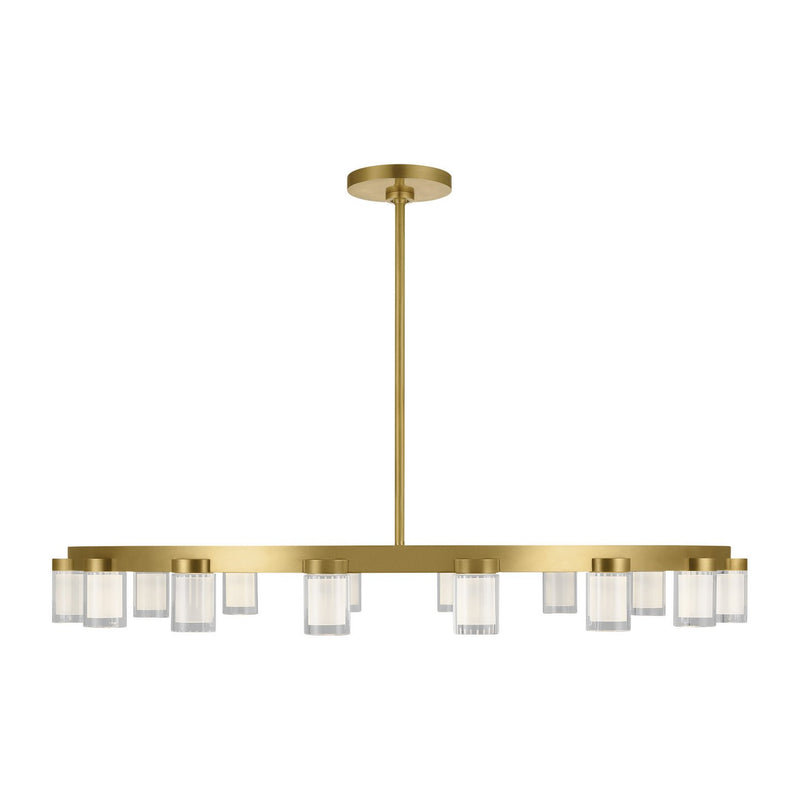 Esfera Large 16-Light Pendant in Natural Brass