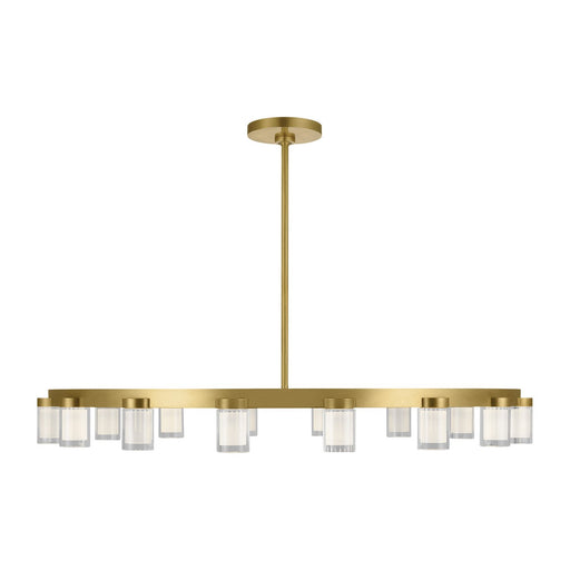 Esfera Large 16-Light Pendant in Natural Brass