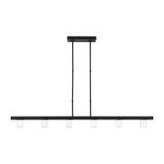 Esfera Large 6-Light Linear Pendant in Nightshade Black