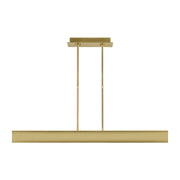 I-Beam 47 Linear Pendant in Plated Brass