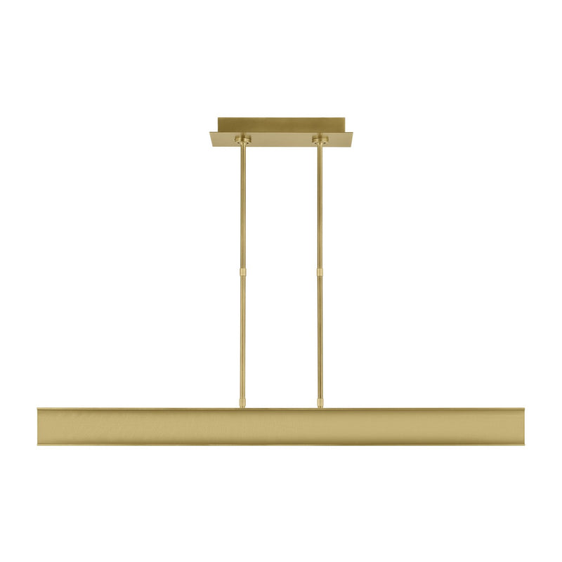 I-Beam 47 Linear Pendant in Plated Brass