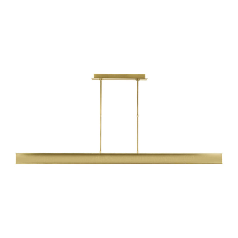 I-Beam 72 Linear Pendant in Plated Brass