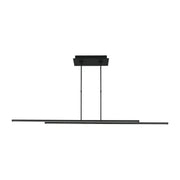 Stagger 2 60 Linear Pendant in Nightshade Black