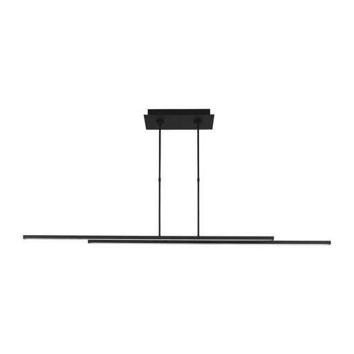 Stagger 2 60 Linear Pendant in Nightshade Black