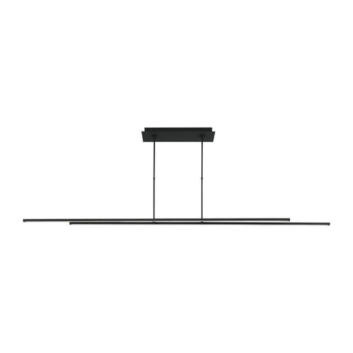 Stagger 2 84 Linear Pendant in Nightshade Black
