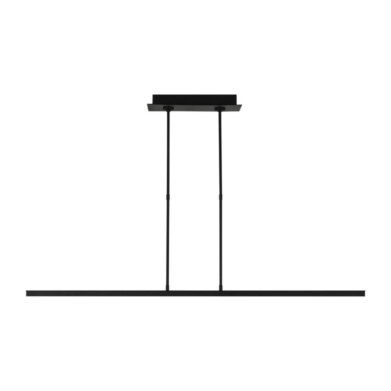 Stagger 48 Linear Pendant in Nightshade Black