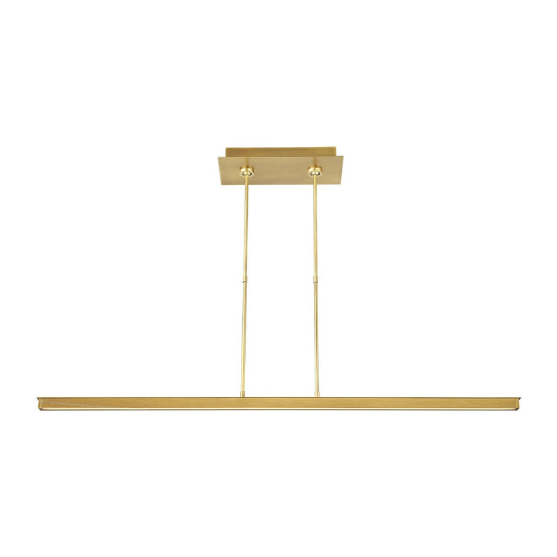 Stagger 48 Linear Pendant in Natural Brass