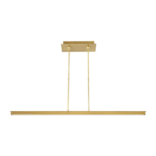 Stagger 48 Linear Pendant in Natural Brass