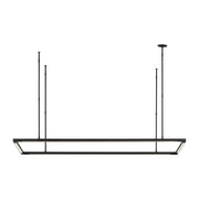 Stagger Halo 50 Linear Pendant in Nightshade Black